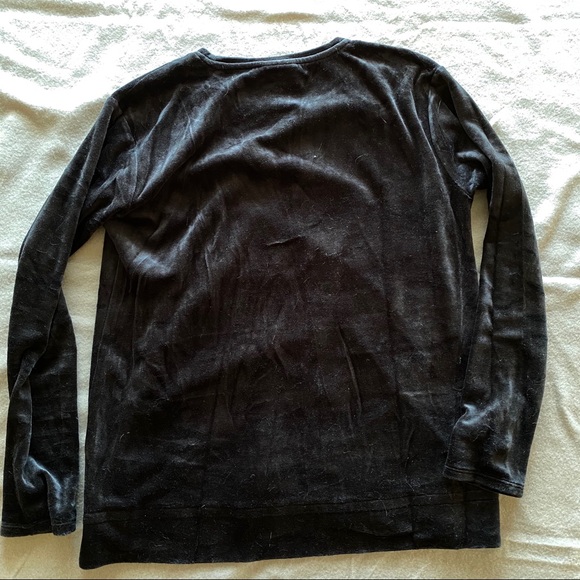 Velour pullover with kangaroo pocket - Picture 3 of 7